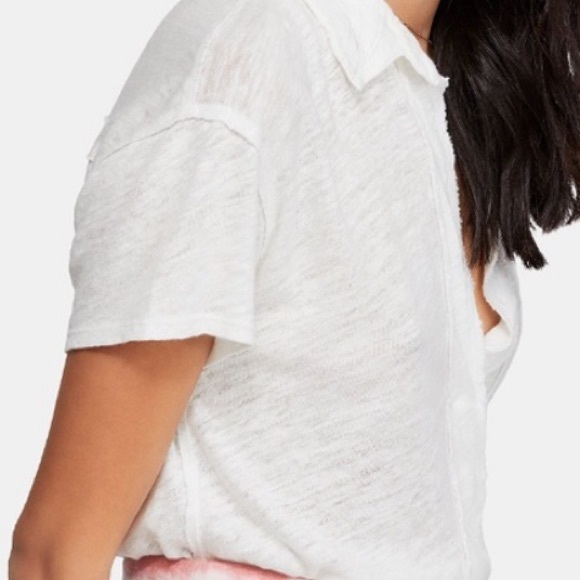 Free People We The Free - linen/cotton T - Picture 3 of 9